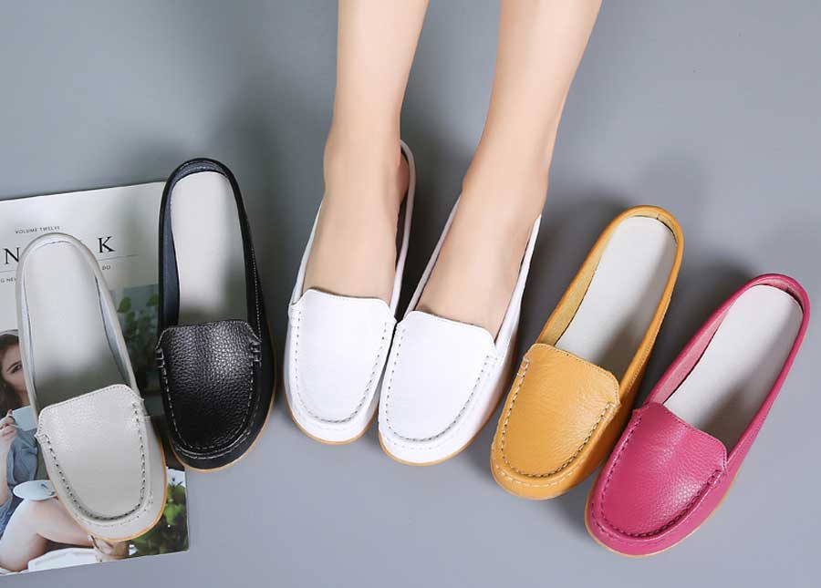 Women's simple plain slip on shoe mules